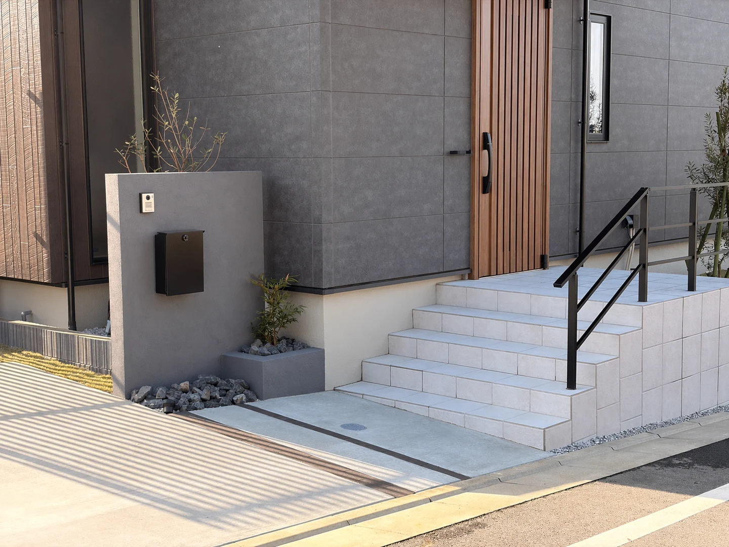 東京都稲城市の新築外構工事 施工写真2