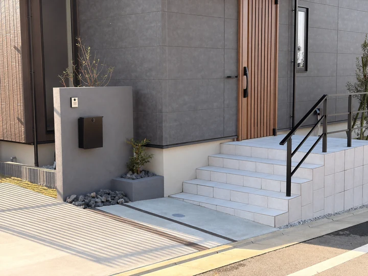 東京都稲城市の新築外構工事 施工写真2