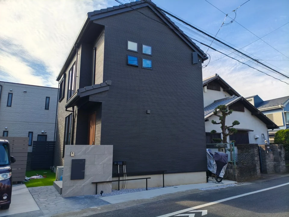 東京都立川市 新築外構工事の施工写真